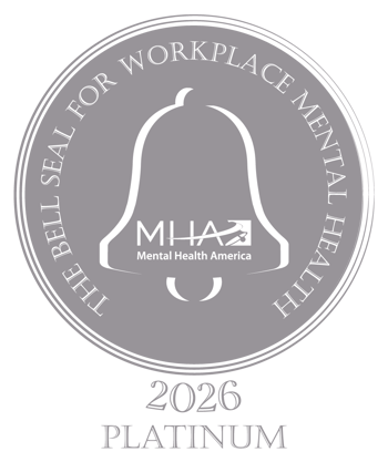 MHA The Bell Seal For Workplace Mental Health 2026 Platinum Award