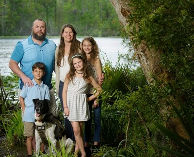 Jenna Malone and Navy veteran husband Issac, seen with their children, received treatment at Warrior Care Network through Wounded Warrior Project after Issac’s suicide attempt.