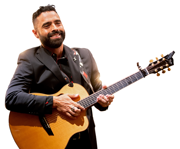 Wounded Warrior Sal Gonzalez With Guitar No Background