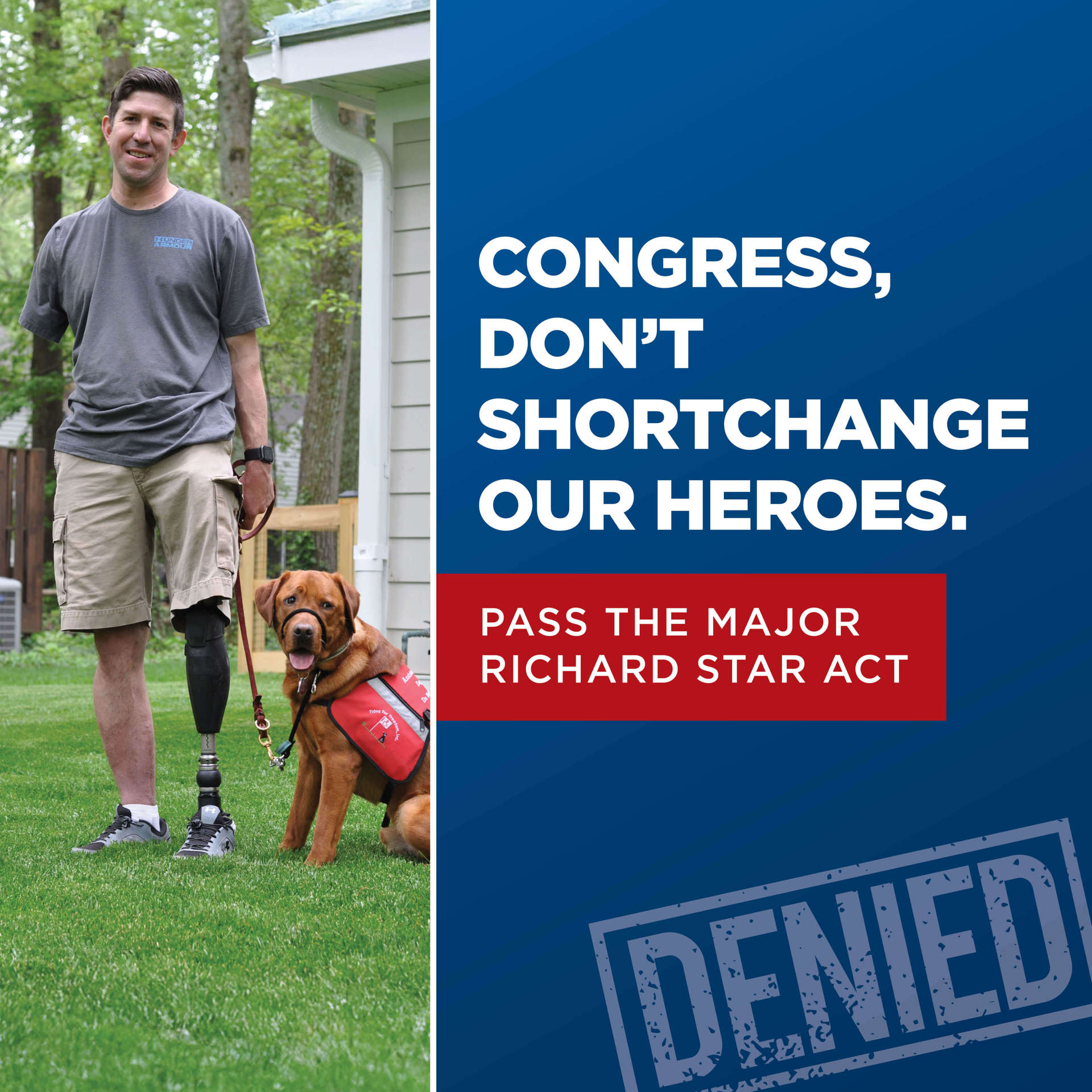 Facebook Linkedin X_Pass The Major Richard Star Act Dont Shortchange Our Heroes