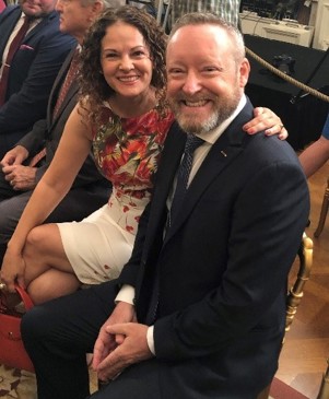 Andrew Myatt And His Wife Mihaela Attend The White House Signing Ceremony For The Honoring Our Pact Act