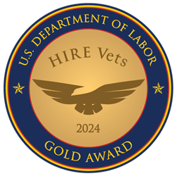 U.S. Department of Labor Hire Vets 2024 Gold Award