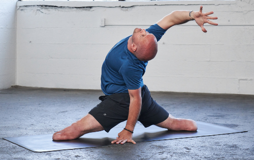 Dan Nevins, WWP warrior and yoga teacher.