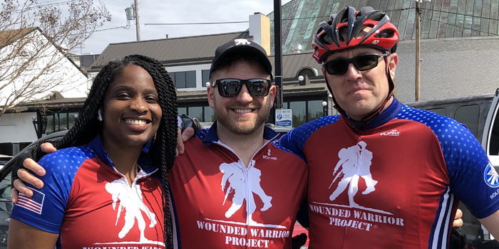 Participants at the 2019 Soldier Ride in Annapolis, Maryland. 